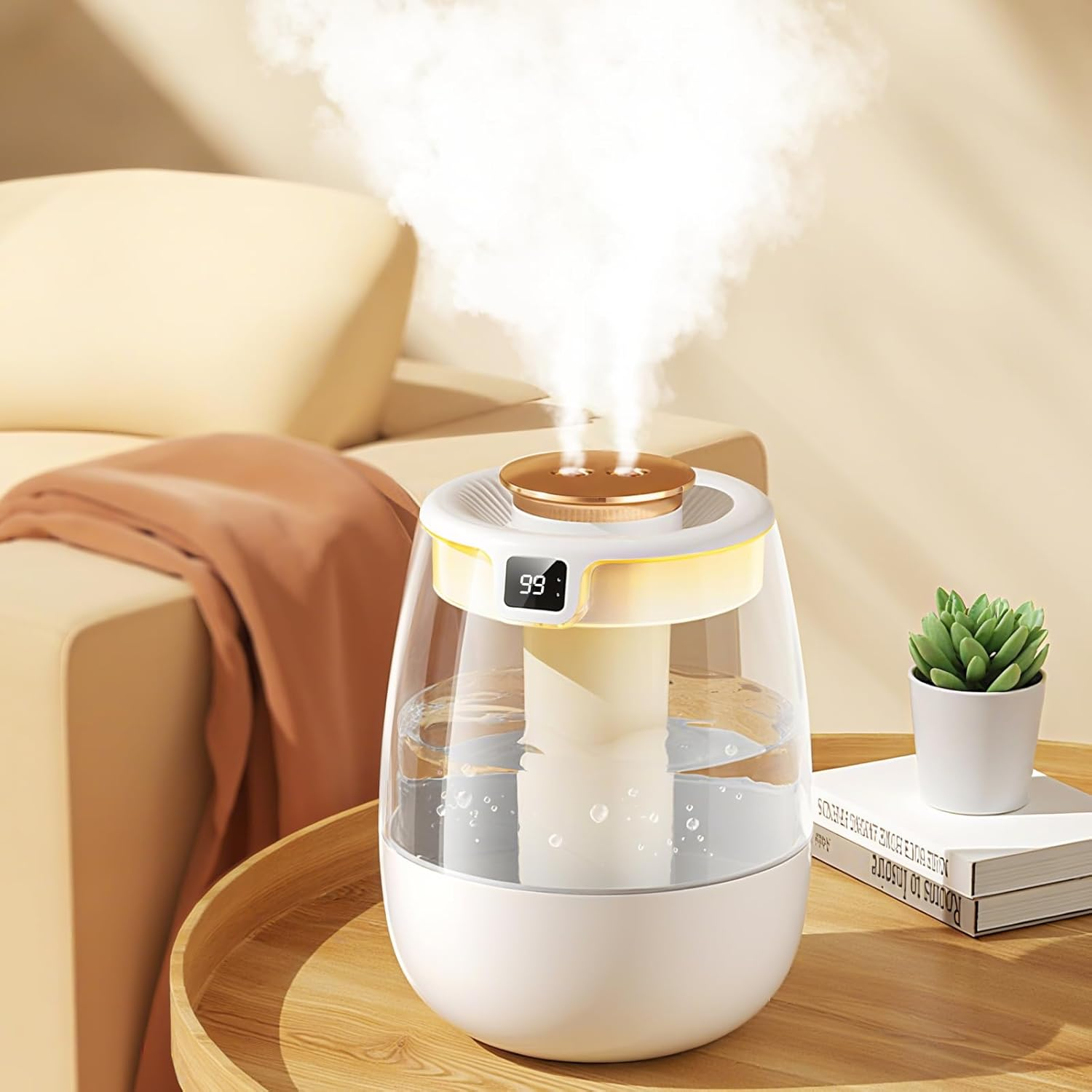 Double Spray Air Humidifier for Bedroom