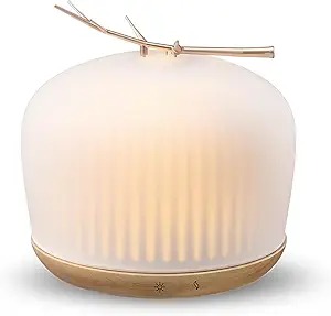 mimicat Whisper-Quiet Glass Essential Oil Diffuser for Bedroom